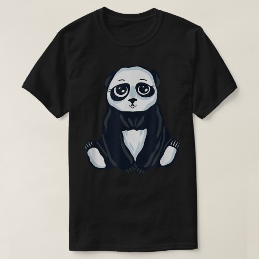 T-shirt Ours Panda aux yeux grands mignons (Design devant)