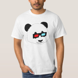 T-shirt Ours panda avec les verres 3D