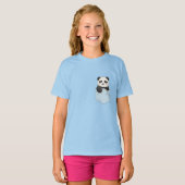 T-shirt Ours Panda Cute En poche (Devant entier)