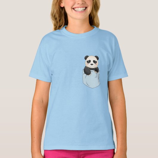 T-shirt Ours Panda Cute En poche (Devant)