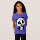 T-Shirt Ours panda en bambou de consommation mignon (Devant entier)