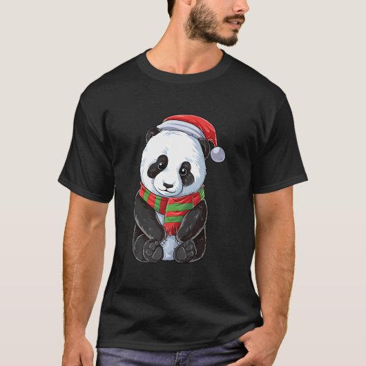 T-shirt Ours Panda Père Noël (Devant)