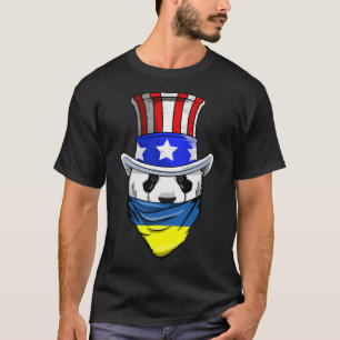 T-shirt Ours Panda Ukrainien Drapeau Ndana Ukraine