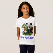 T-Shirt ours pandas (Devant entier)