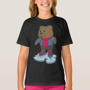 T-shirt Ours Patinage sur glace Patins sur glace