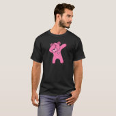T-shirt Ours Pink Dance Ours Dab Party Dancing Ours Teddy (Devant entier)