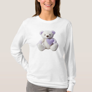 T-shirt Ours polaire Accrocher Lavande Violet Violet Coeur