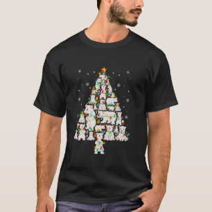 T-shirt Ours Polaire Arbre de Noël Drôle moche Pol de Noël