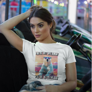 T-shirt Ours Polaire Art Origami Du Groenland En Lunettes