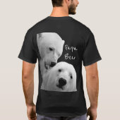 T-shirt Ours Polaire Artique Couple Amour Tendance Passion (Dos)