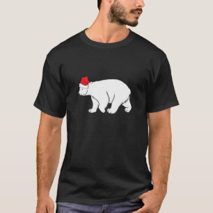 T-shirt Ours polaire avec chapeau de Noël Noël Noël Noël N
