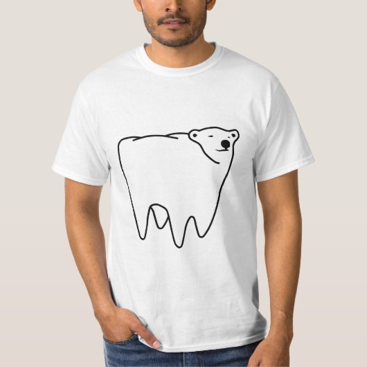 T-shirt Ours polaire de dent d'ours molaire (Devant)
