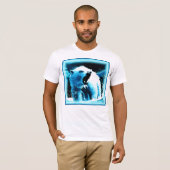 T-shirt "Ours Polaire En Colère" Belle Peinture. Commandez (Devant entier)