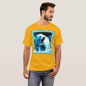 T-shirt "Ours Polaire En Colère" Belle Peinture. Commandez (Devant entier)