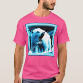 T-shirt "Ours Polaire En Colère" Belle Peinture. Commandez (Devant)