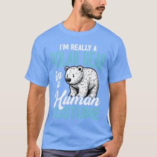 T-shirt Ours polaire en costume humain Cadeau drôle