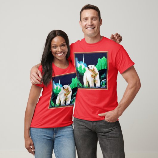 T-shirt Ours polaire en pleine nature. Commandez dès maint (Unisexe)