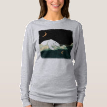 Ours polaire et lune