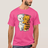 Ours Polaire Et Tigre Mignonne Amant Animal Accroc