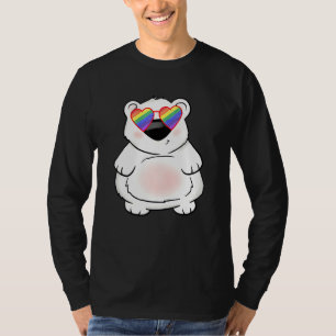 T-shirt Ours Polaire Gras Lgbt Stuff Ado Fille Arc-en-ciel