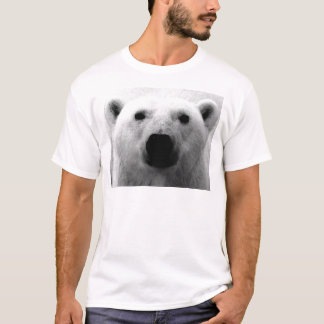 T-shirt Ours polaire noir et blanc