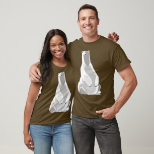 T-shirt Ours Polaire Relâché - Art Minimaliste
