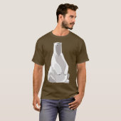T-shirt Ours polaire relaxant - Art minimaliste (Devant entier)
