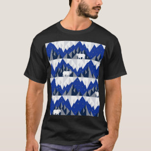 T-shirt Ours polaire sur Iceberg Motif sans couture.