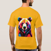 T-shirt Ours polygonal de style abstrait (Dos)