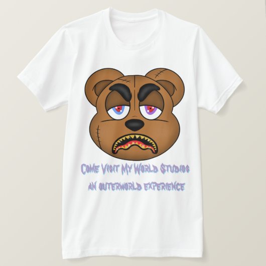 T-shirt ours pourpre (Design devant)