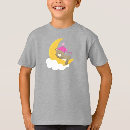 T-shirt Ours Qui Dort, Ours Sur La Lune, Petit Ours (Devant)