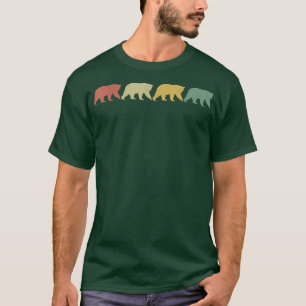 T-shirt Ours rétro Ours Vintages Esprit Amoureux des anima
