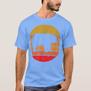 T-shirt Ours Retro Wild Sunset Vintage Ours animal
