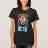 T-shirt Ours Rizzly Cool Grizzly Ours Portant des lunettes (Devant)