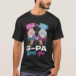 T-shirt Ours Rose Ou Bleu G-pa T'aime Révélation Du Sexe