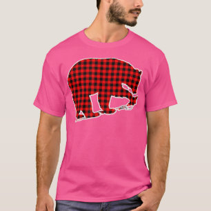 T-shirt Ours rouge 1703