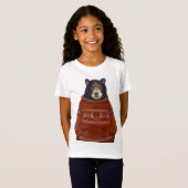 T-Shirt Ours rouge de chandail de renne (Devant entier)