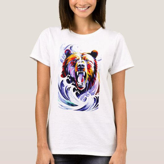 T-shirt Ours rugissant (Devant)