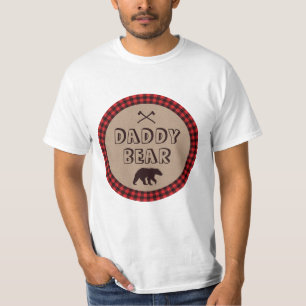 T-shirt Ours rustique de papa de douche de bûcheron de