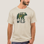T-shirt Ours Sauvage Nature (Devant)