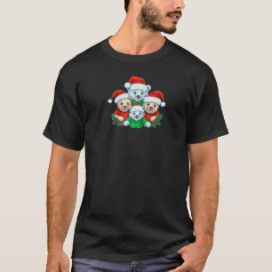 T-shirt Ours Squad Arbre de Noël Drôle animal laid Noël H
