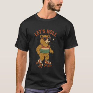 T-shirt Ours sur des patins à roulettes Retrouvons le styl