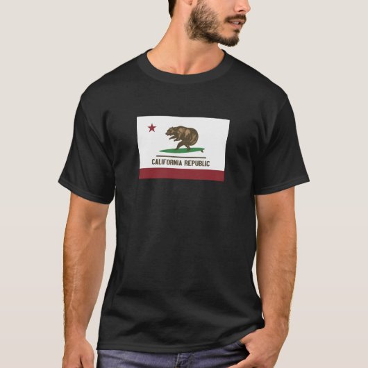 T-shirt Ours surfant de la Californie (Devant)