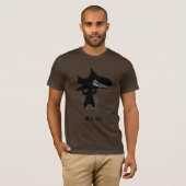 T-shirt Ours tenant un requin (Devant entier)