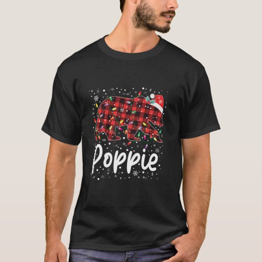 T-shirt Ourson de pâté Rouge Joyeux pyjama de Noël Joyeux  (Devant)