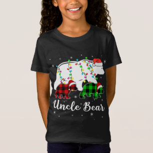 T-Shirt Ourson d'ours rouge pyjama de famille jumelée Chri