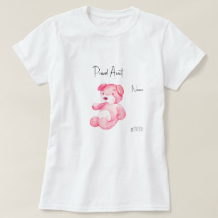 T-shirt Ourson Rose Tante Fièr Fête de Naissance