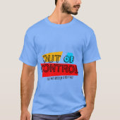 T-shirt Out of Control – Bold Typography Statement Design (Devant)