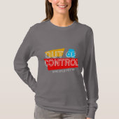 T-shirt Out of Control – Bold Typography Statement Design (Devant)