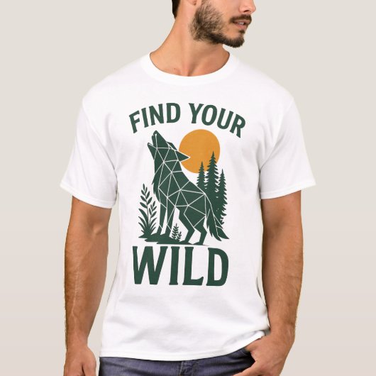 T-shirt Outdoor Adventure Nature Design (Devant)
